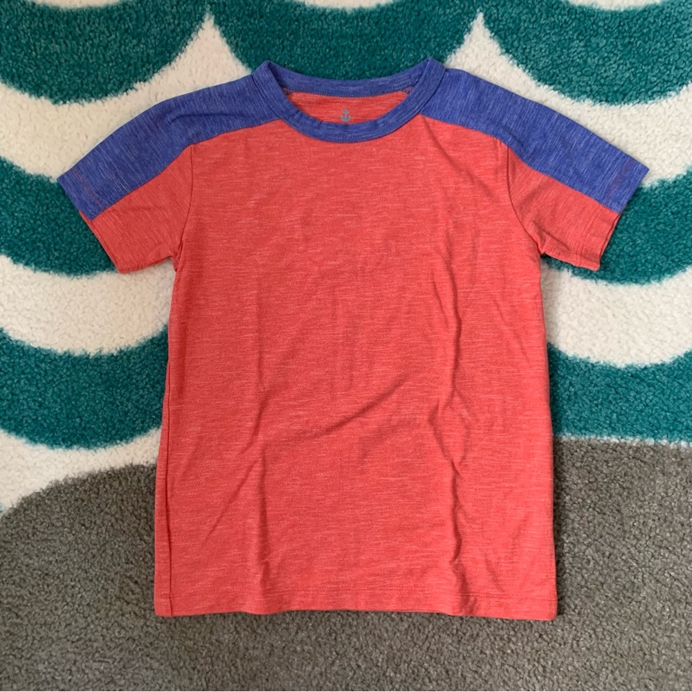 J.Crew Crewcuts Active Performance Tee (Red/Blue) Size XS (4-5).